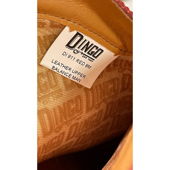 Dingo Womens Red Leather Western Booties With Fringe Size 8 NEW - Picture 7 of 7